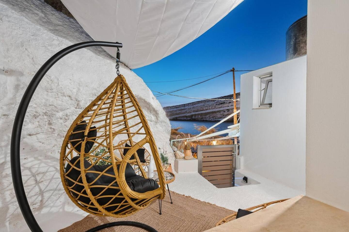 Casa Grotta With Sea & Cave View Hotell Matala Exteriör bild